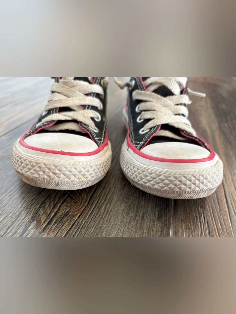 Converse Chuck Taylor Double Tongue Oxford Low Top Sneakers Jrs Sz 11 Black Pink
